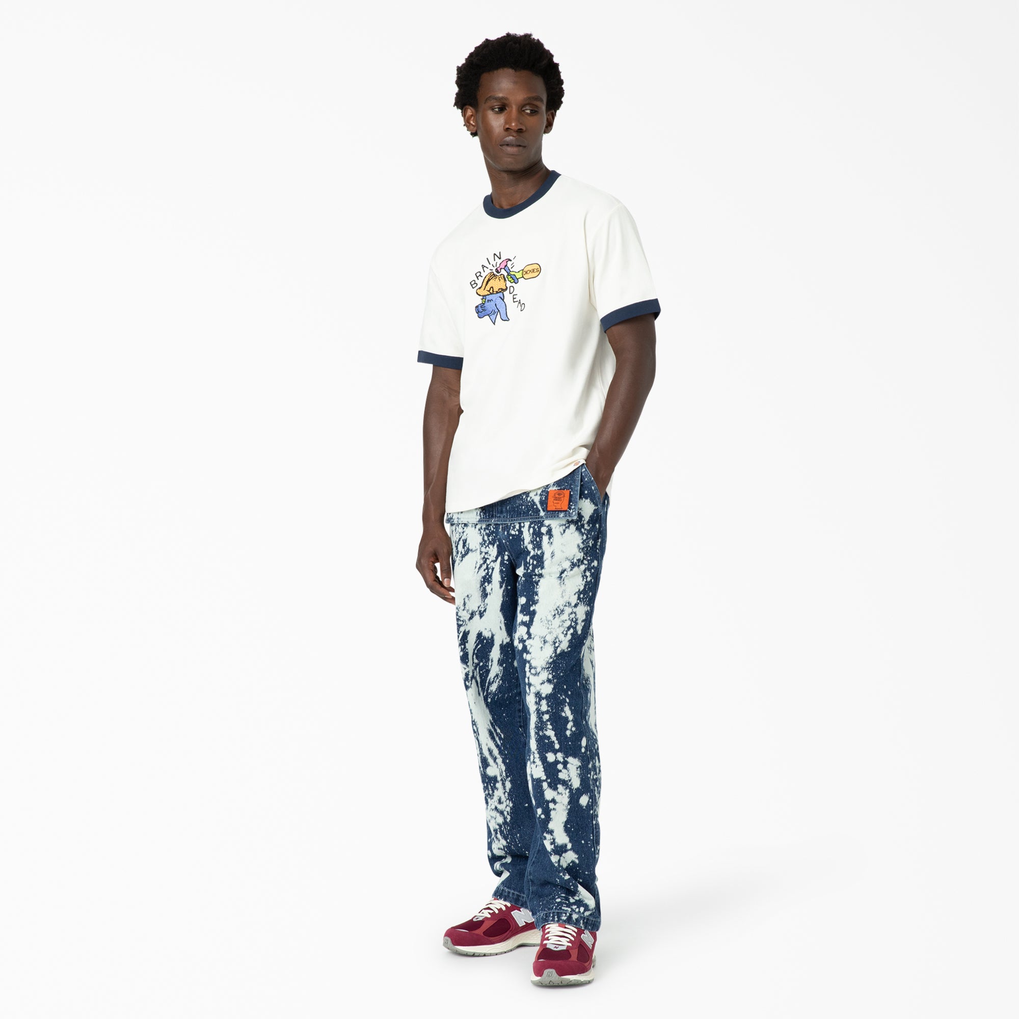 "Brain Dead Embroidered T-Shirt"
