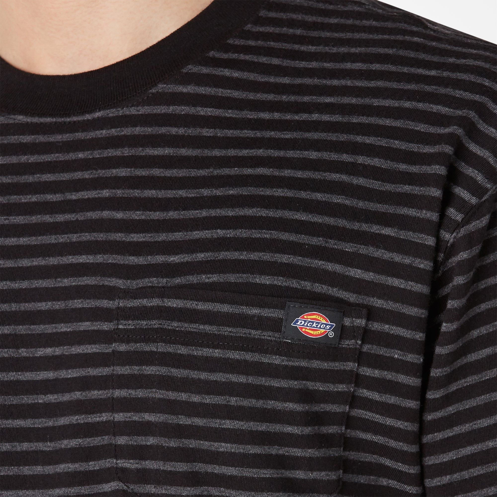 "Regular Fit Striped Pocket T-Shirt"