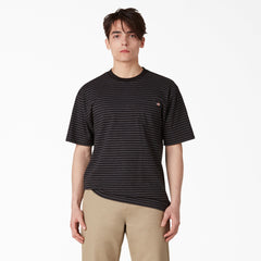 "Regular Fit Striped Pocket T-Shirt"