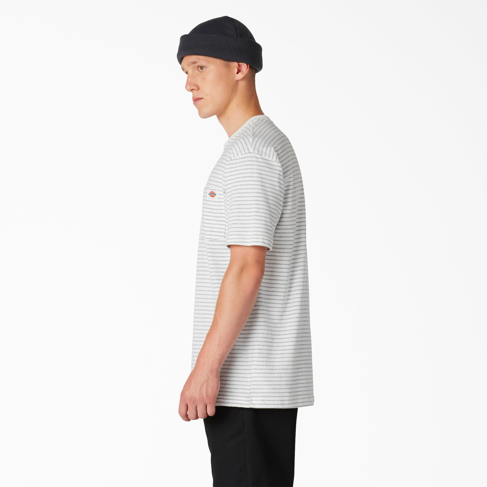 "Regular Fit Striped Pocket T-Shirt"