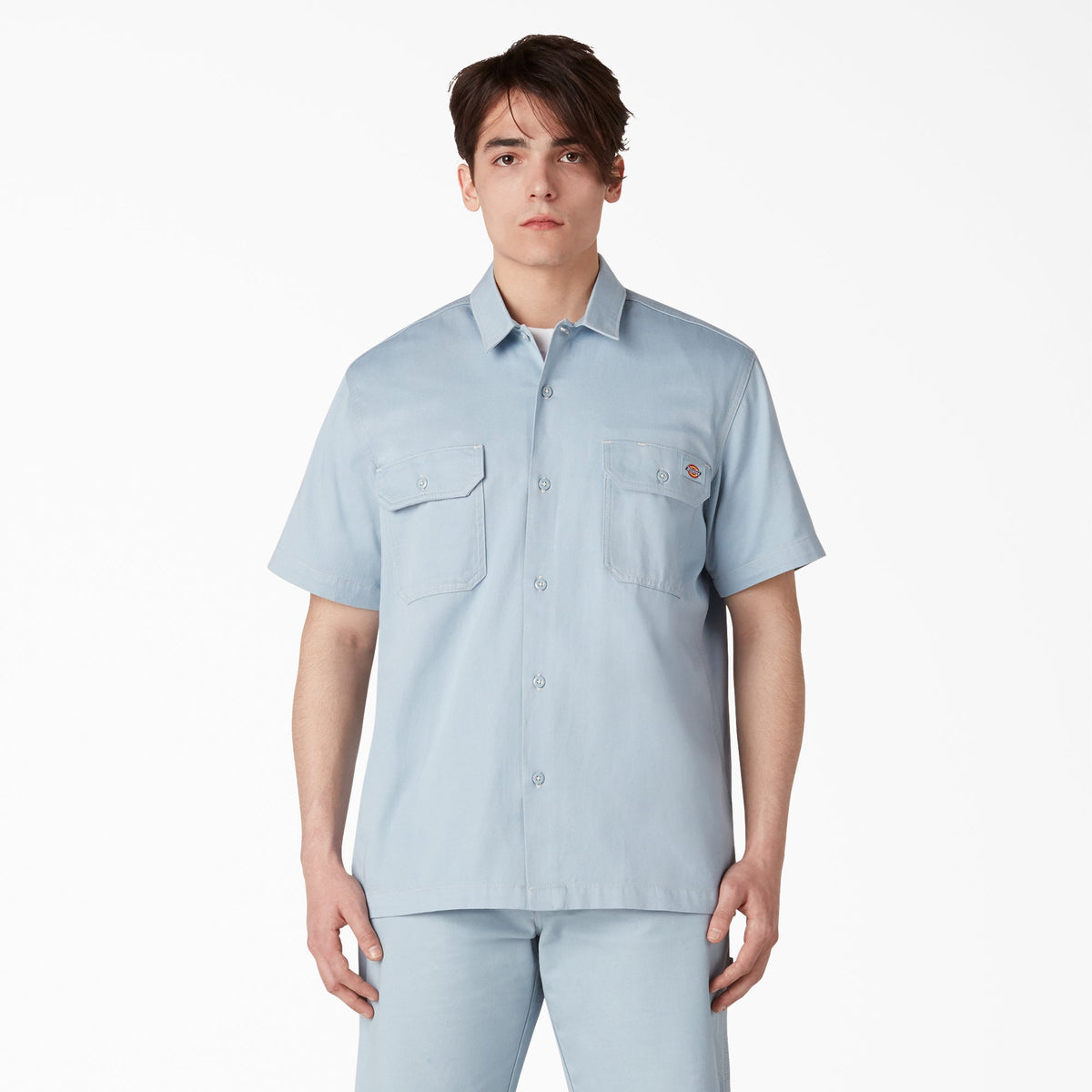 "Sustainable Washed Work Shirt"