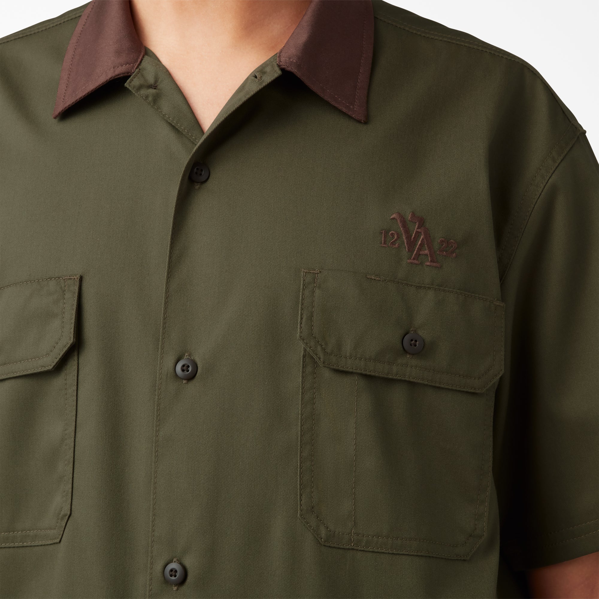 "Vincent Alvarez Block Collar Work Shirt"