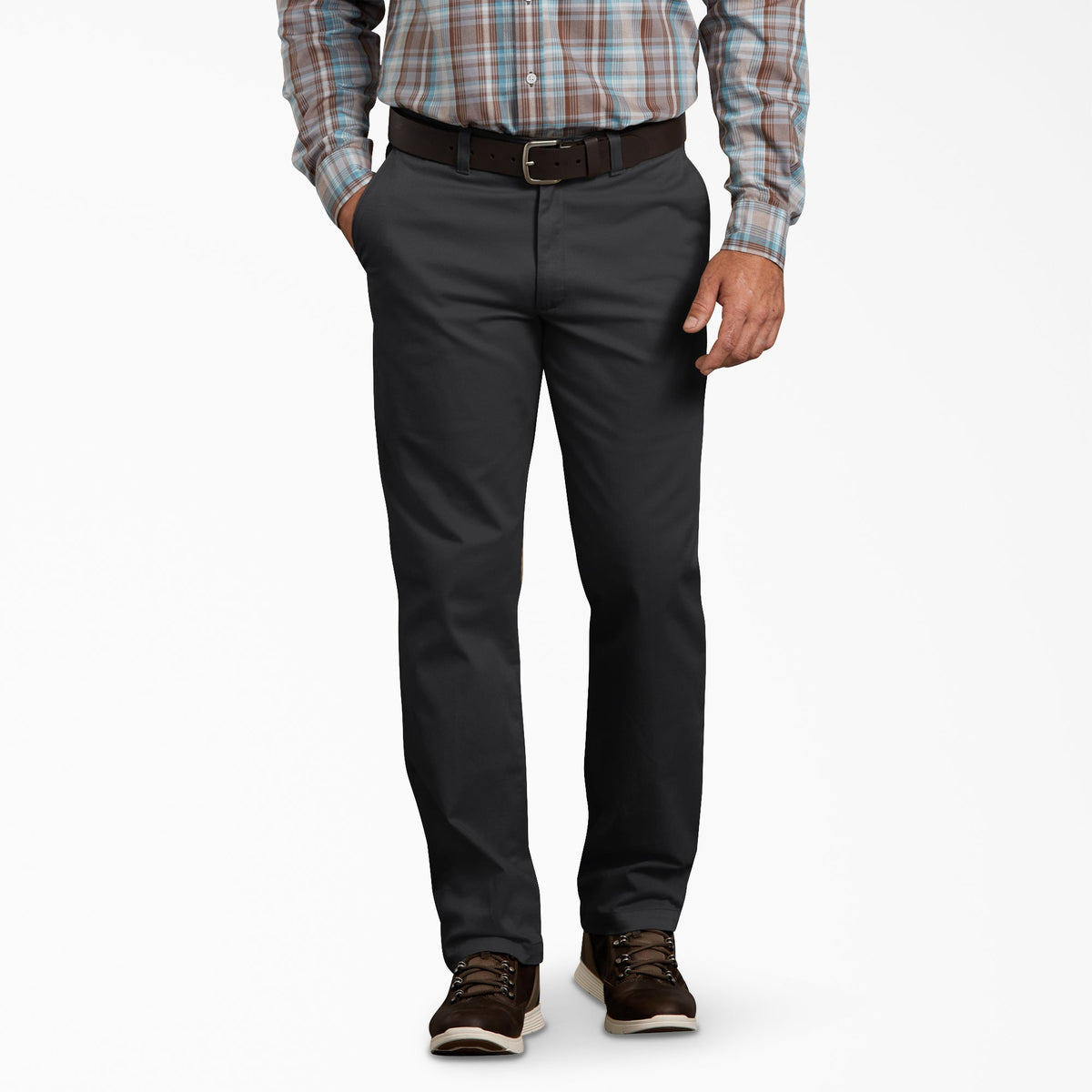 "Dickies X-Series Active Waist Regular Tapered Fit Washed Chino Pants"