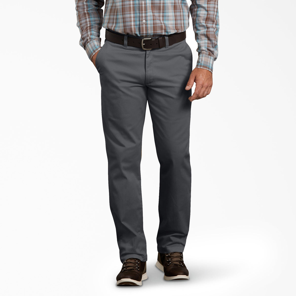 "Dickies X-Series Active Waist Regular Tapered Fit Washed Chino Pants"