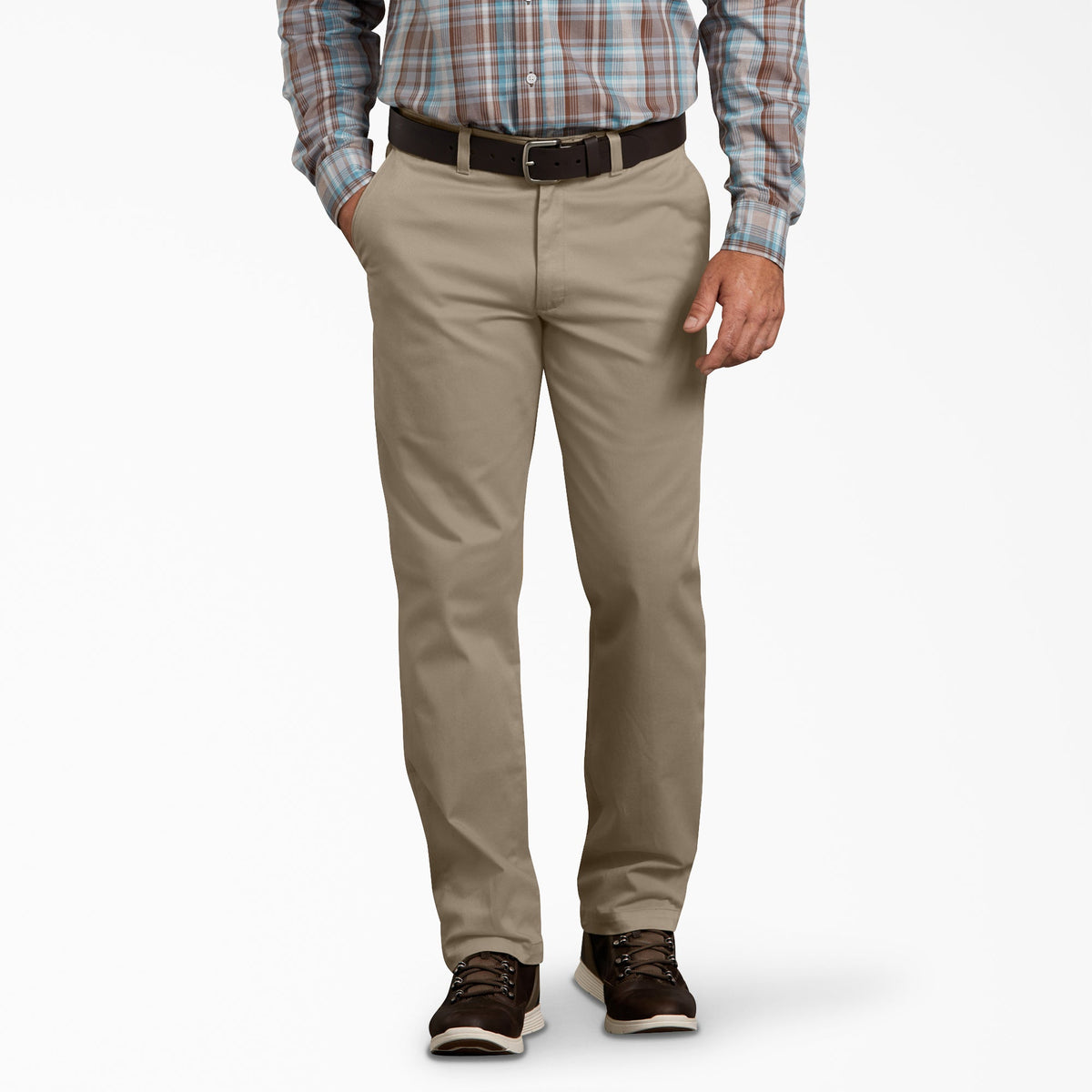 "Dickies X-Series Active Waist Regular Tapered Fit Washed Chino Pants"