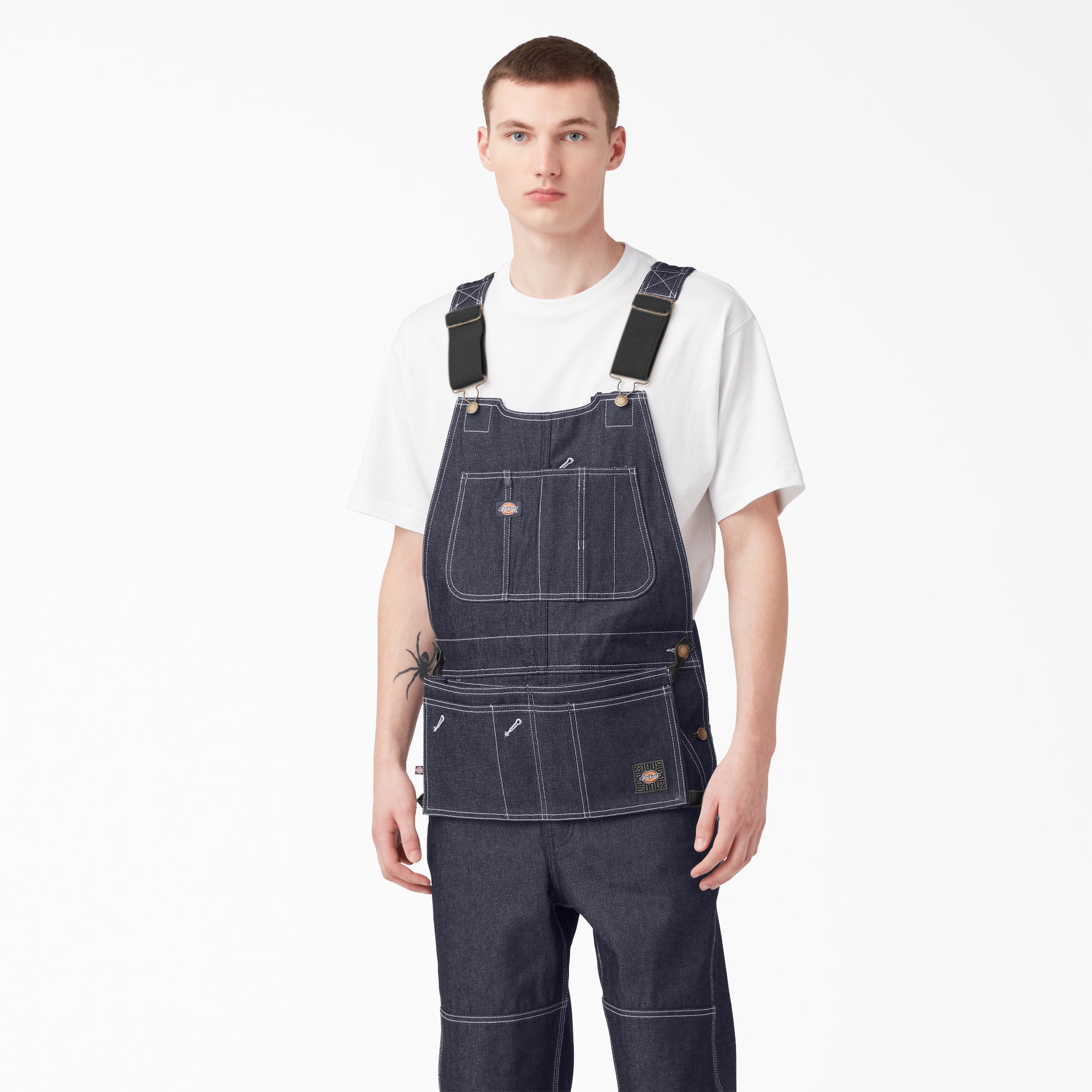 "100 Year Denim Double Knee Bib Overalls"