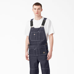 "100 Year Denim Double Knee Bib Overalls"