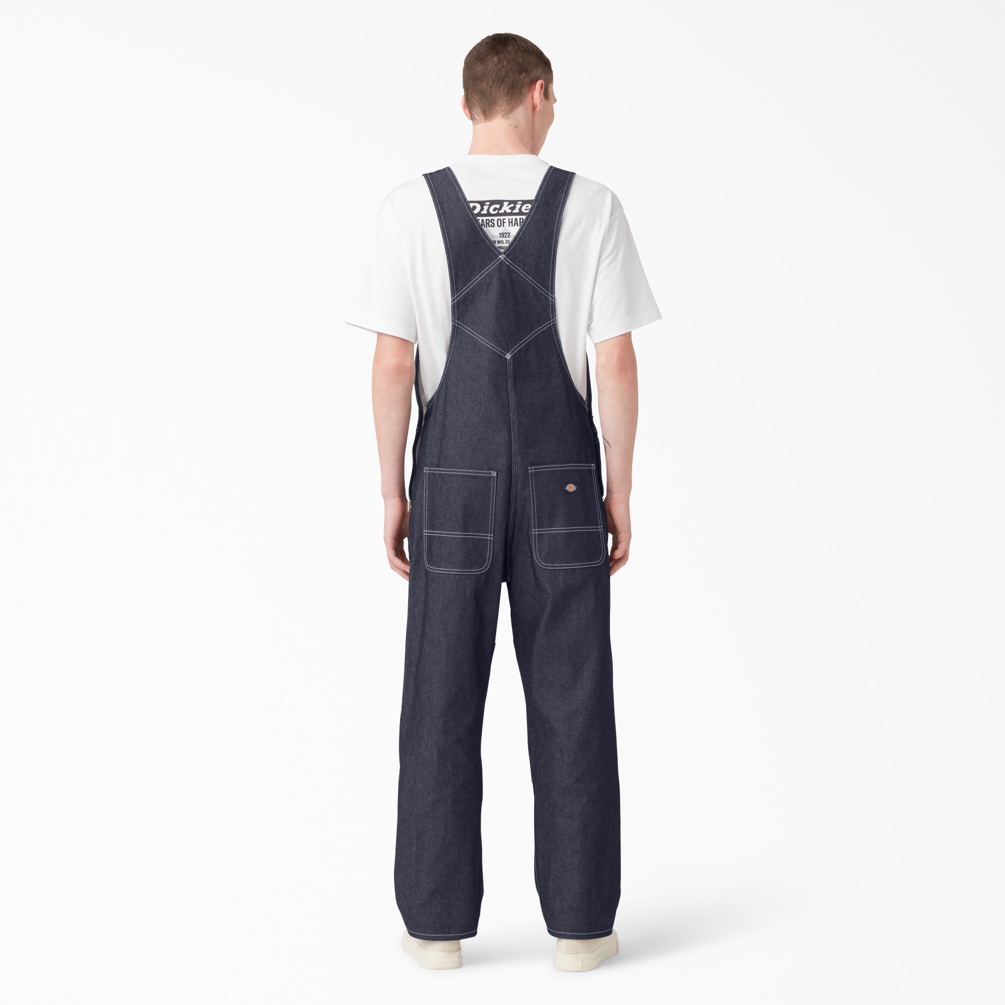 "100 Year Denim Double Knee Bib Overalls"
