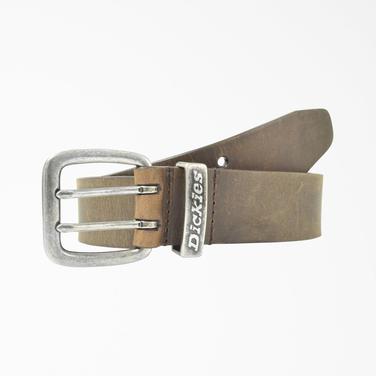 "Leather Double Prong Buckle Belt"