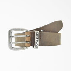 "Leather Double Prong Buckle Belt"