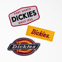 "Dickies Logo Iron-on Patches, 3-Pack"