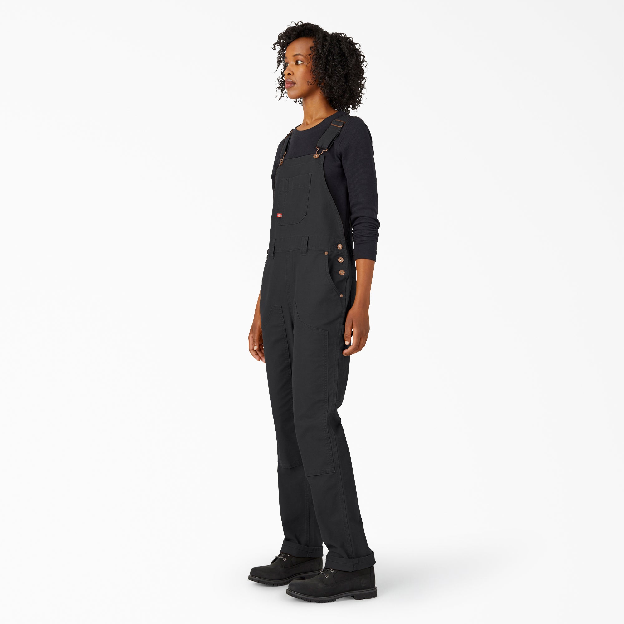"Women's Straight Fit Duck Double Front Bib Overalls"
