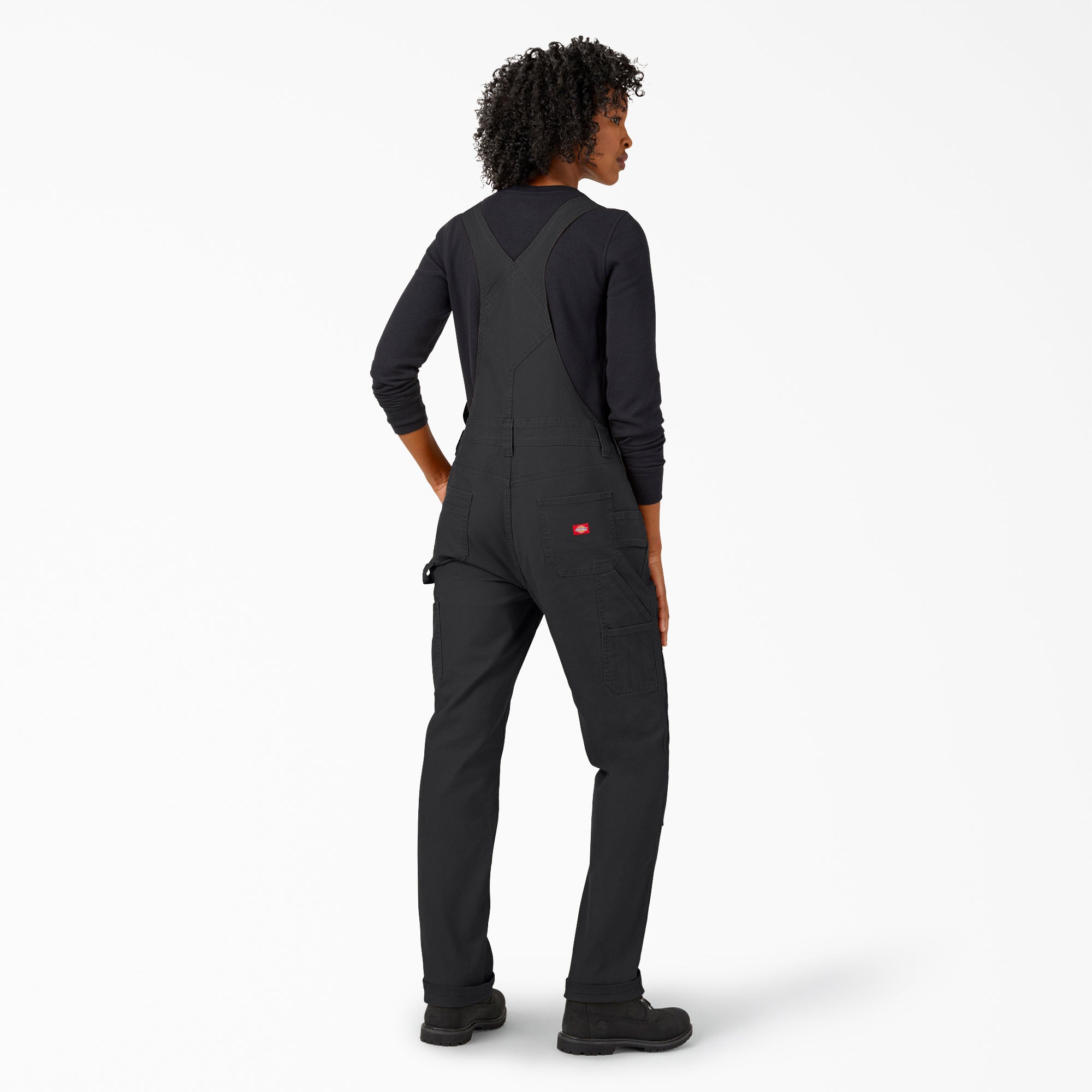 "Women's Straight Fit Duck Double Front Bib Overalls"