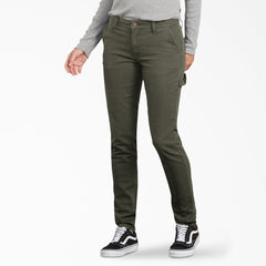 "Women's FLEX Slim Fit Duck Carpenter Pants"