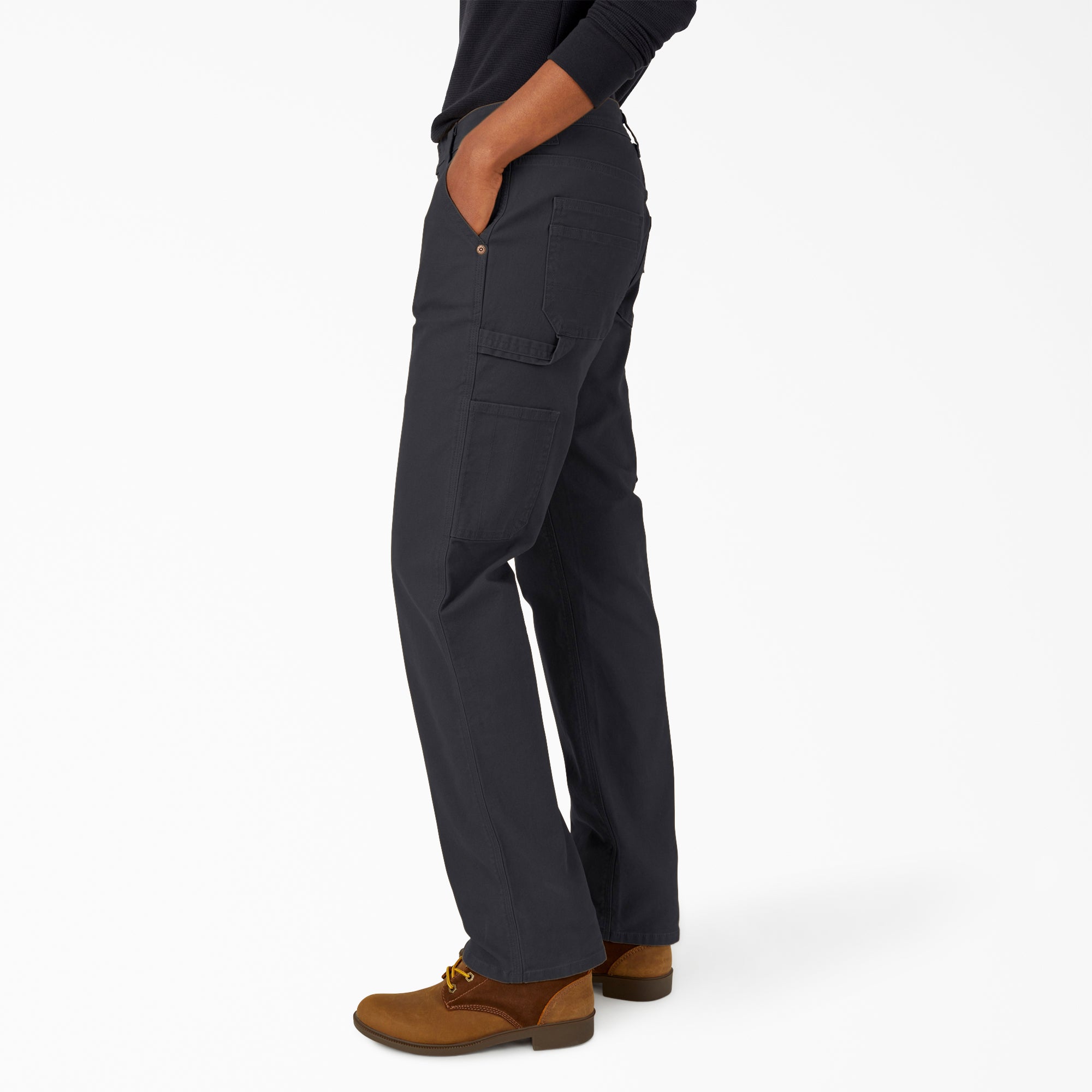 "Women's FLEX Relaxed Straight Fit Duck Carpenter Pants"