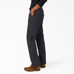 "Women's FLEX Relaxed Straight Fit Duck Carpenter Pants"
