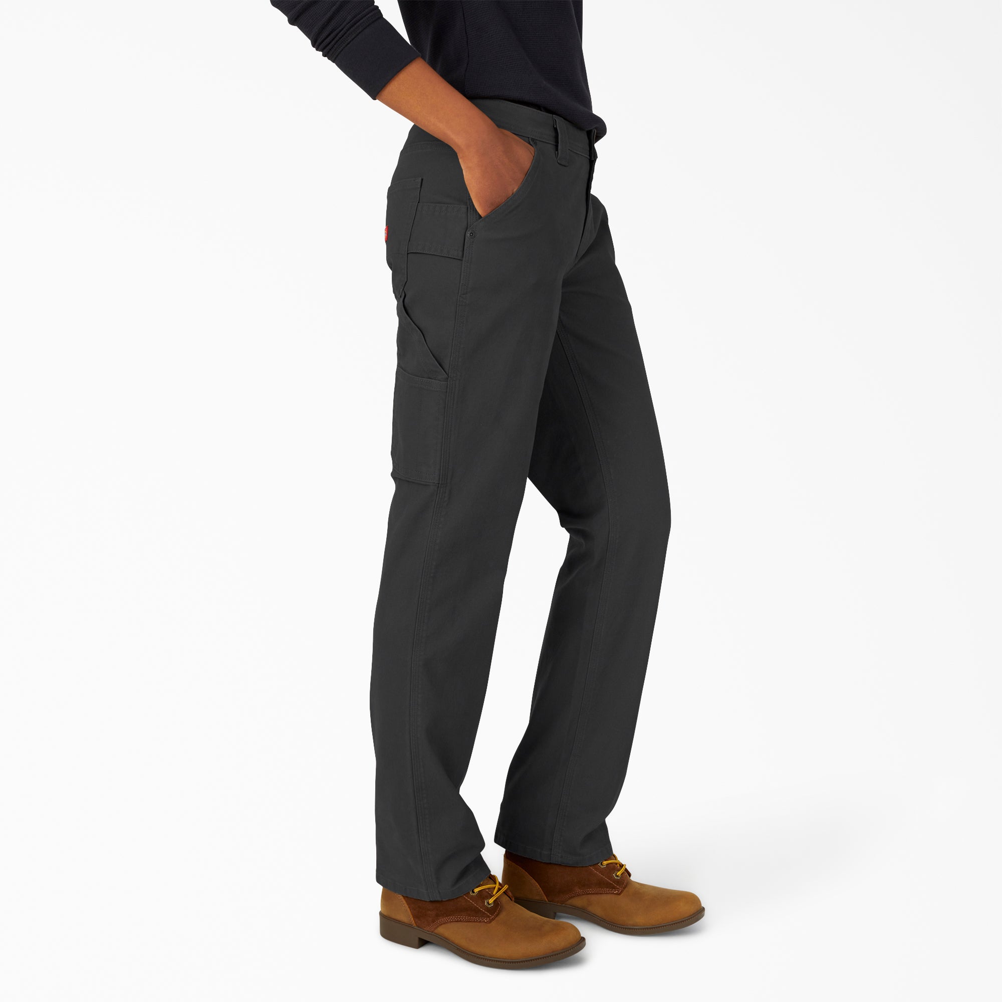 "Women's FLEX Relaxed Straight Fit Duck Carpenter Pants"