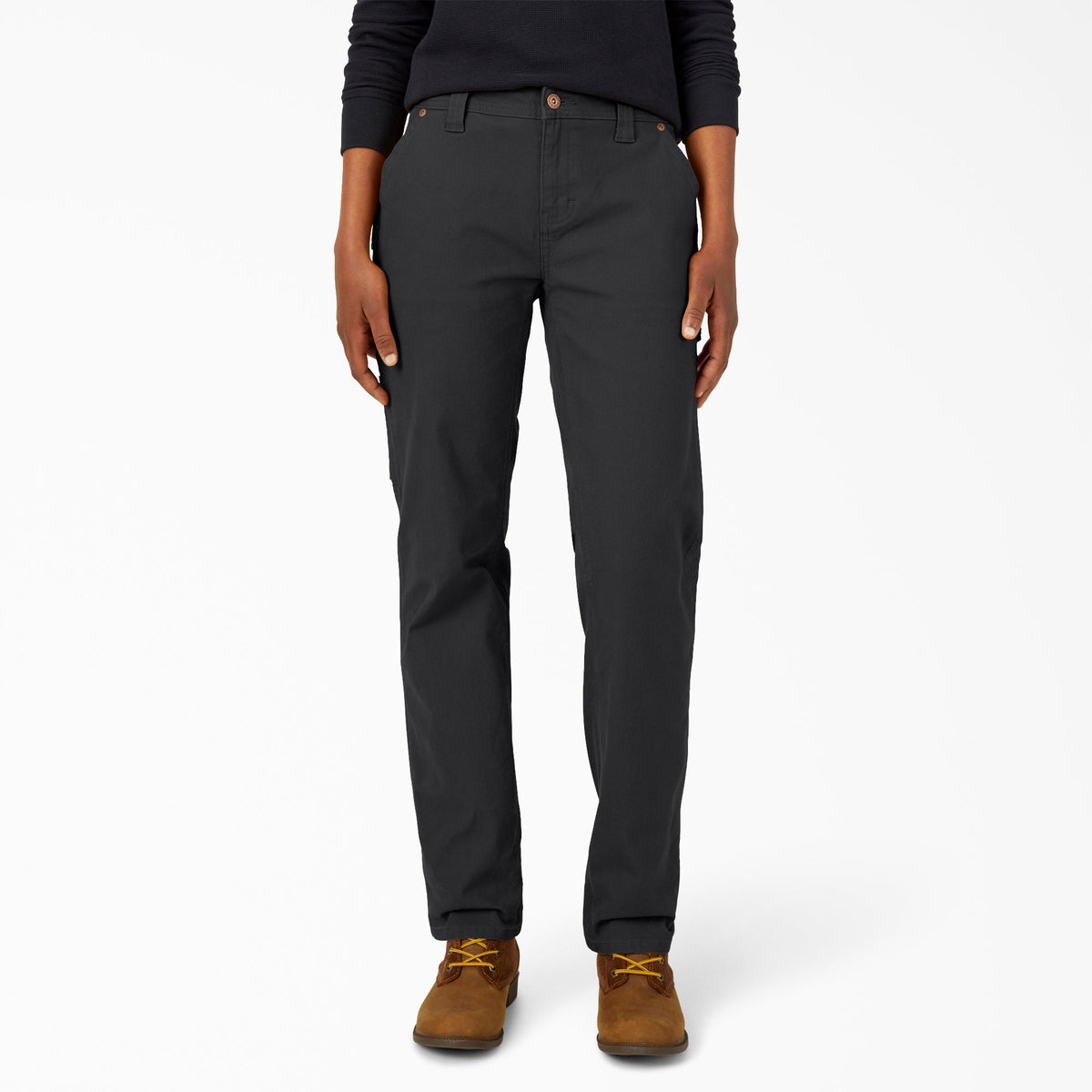 "Women's FLEX Relaxed Straight Fit Duck Carpenter Pants"