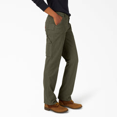 "Women's FLEX Relaxed Straight Fit Duck Carpenter Pants"