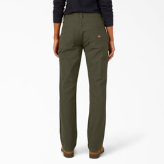 "Women's FLEX Relaxed Straight Fit Duck Carpenter Pants"