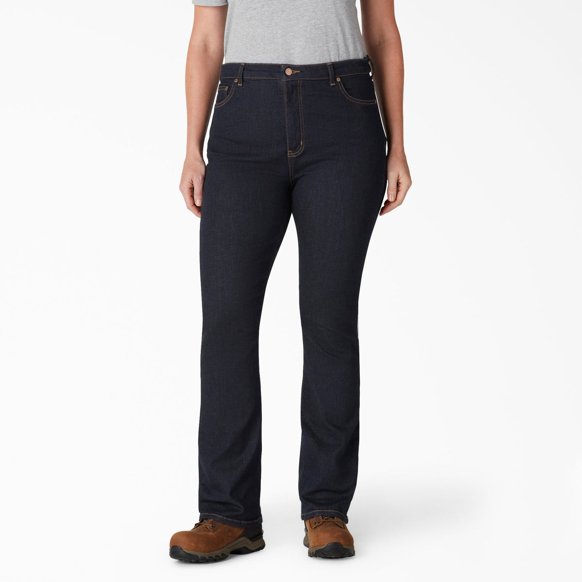 "Women's Plus Perfect Shape High Waist Bootcut Jeans"