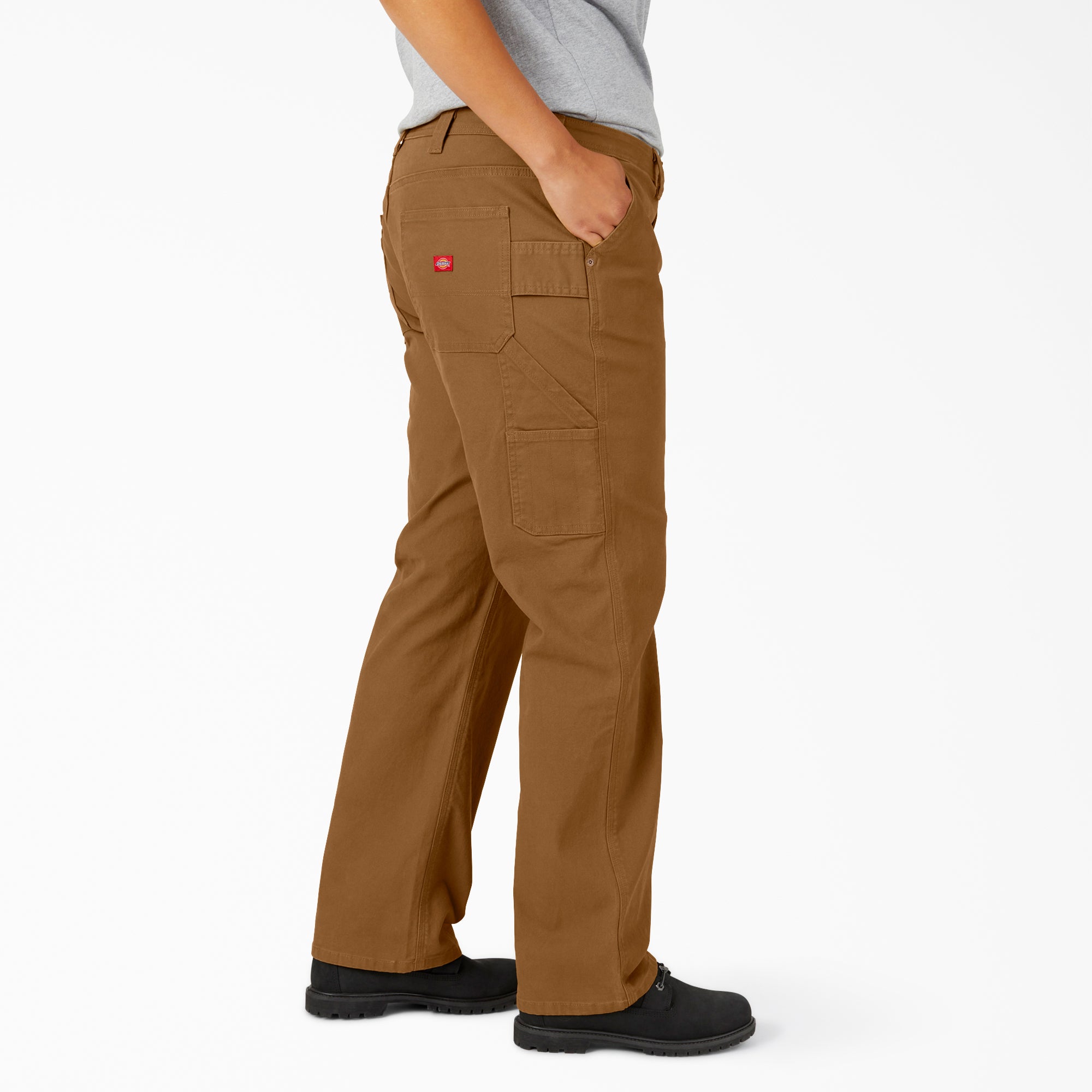 "Women's Plus FLEX Relaxed Straight Fit Duck Carpenter Pants"