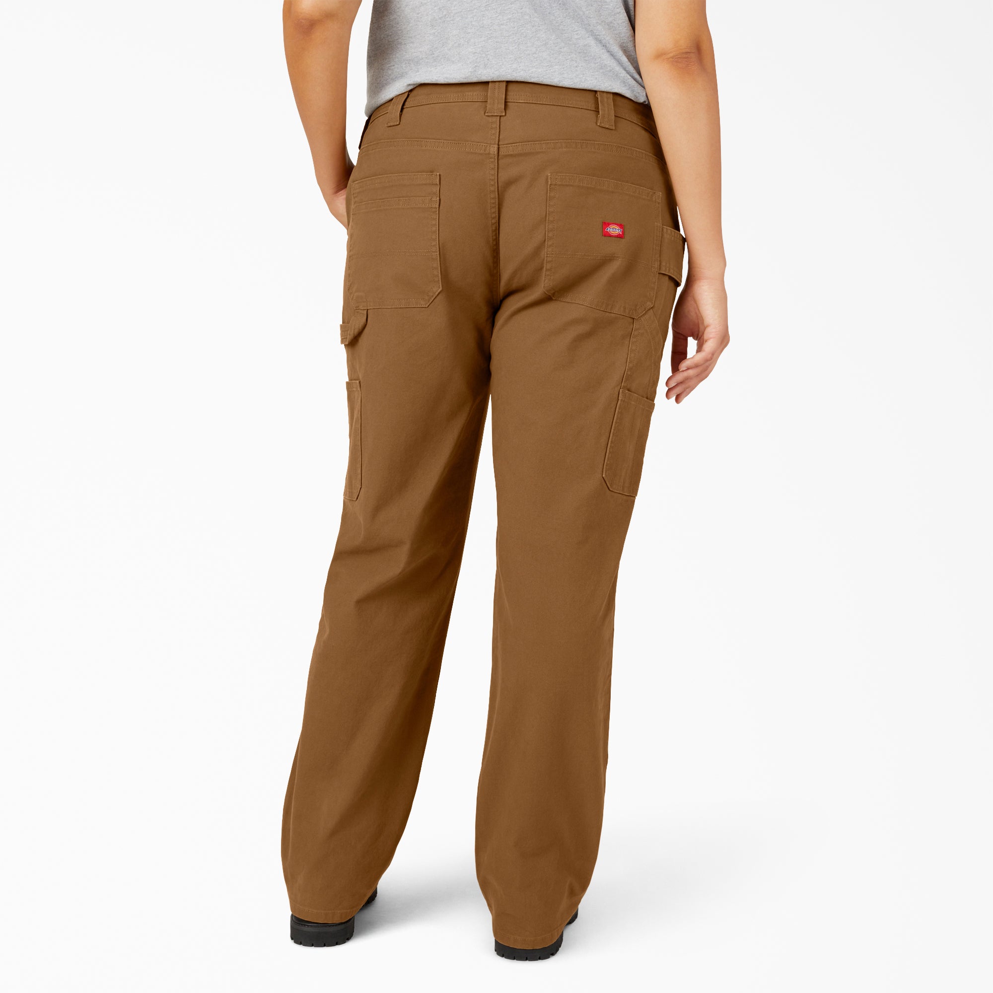 "Women's Plus FLEX Relaxed Straight Fit Duck Carpenter Pants"