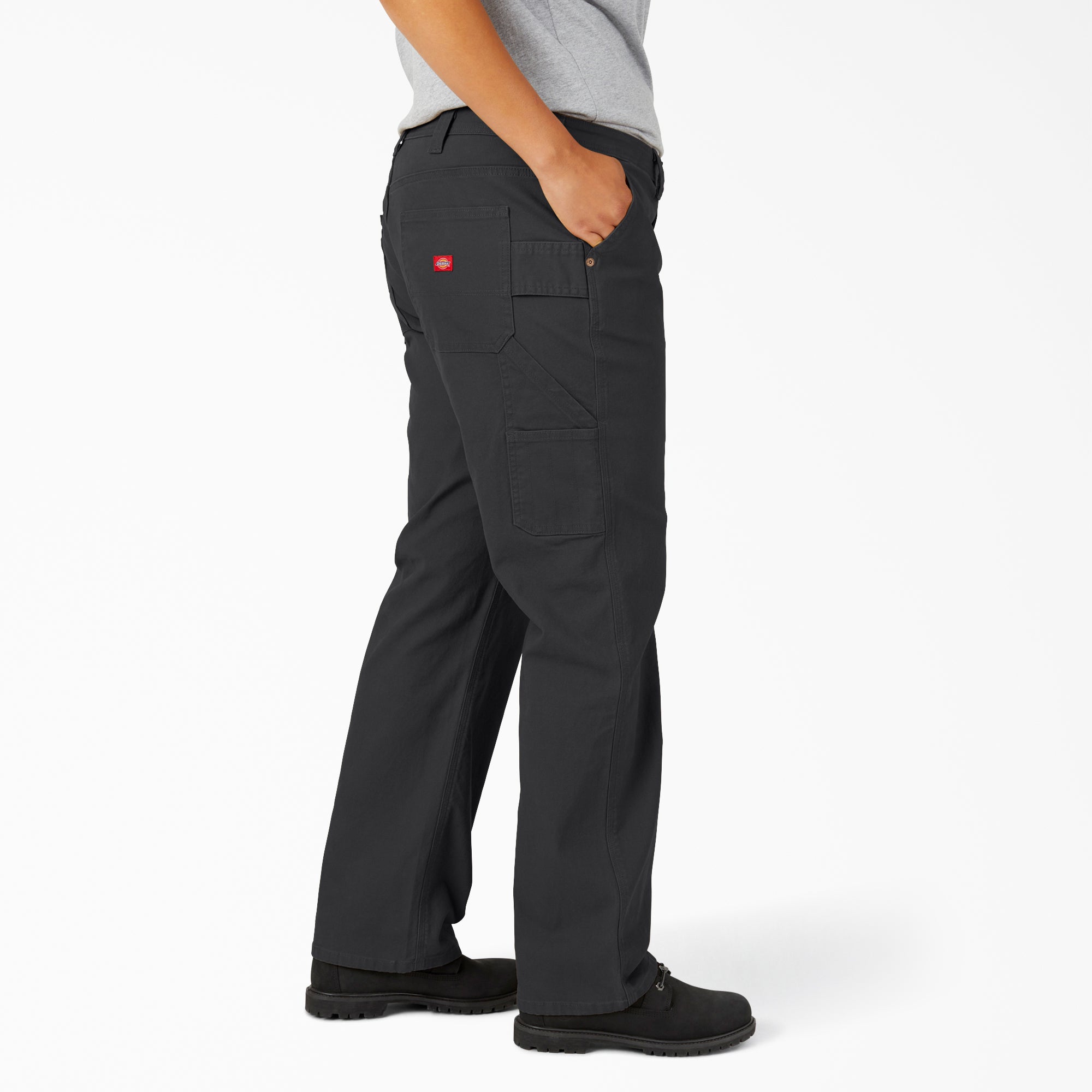"Women's Plus FLEX Relaxed Straight Fit Duck Carpenter Pants"
