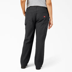 "Women's Plus FLEX Relaxed Straight Fit Duck Carpenter Pants"