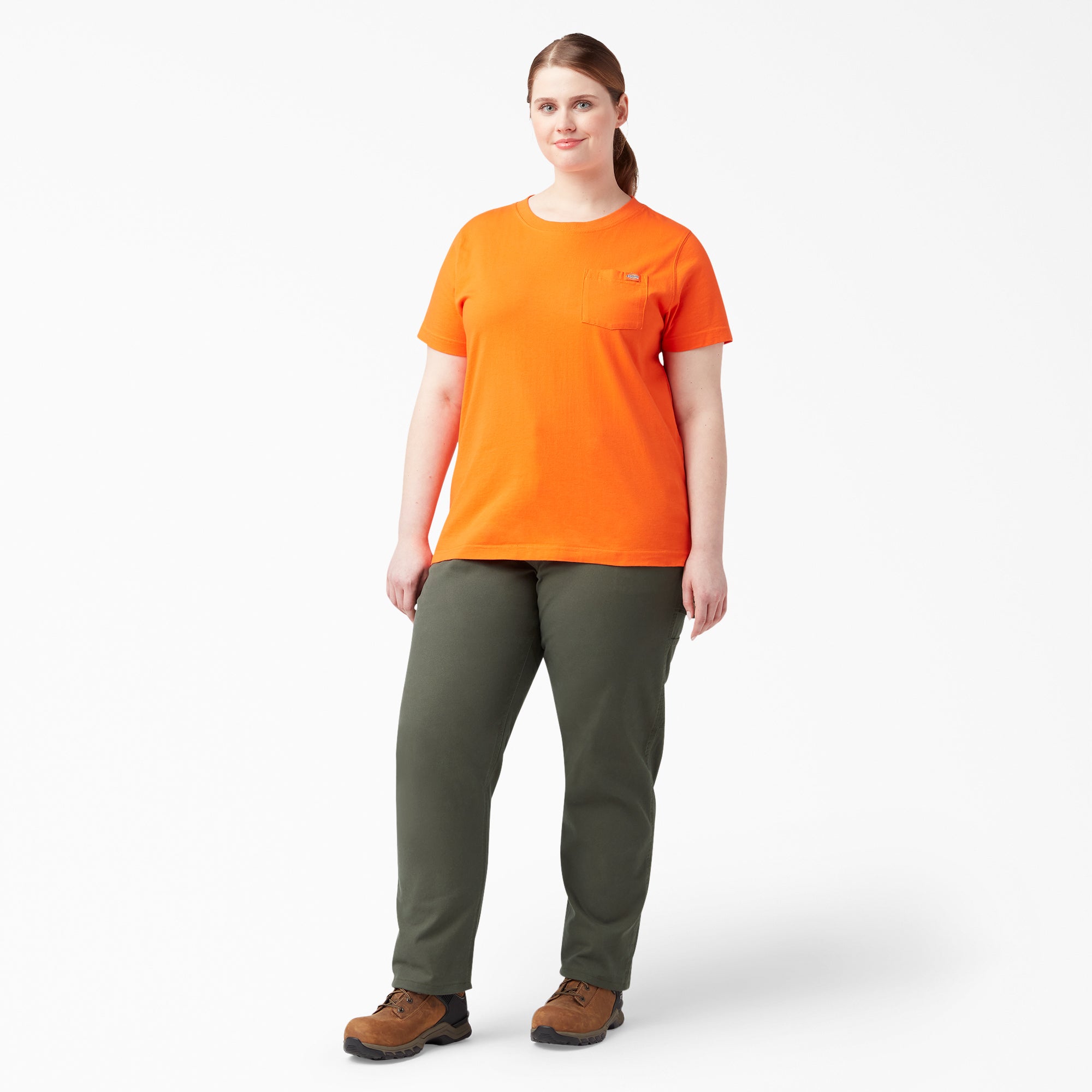 "Women's Plus FLEX Relaxed Straight Fit Duck Carpenter Pants"
