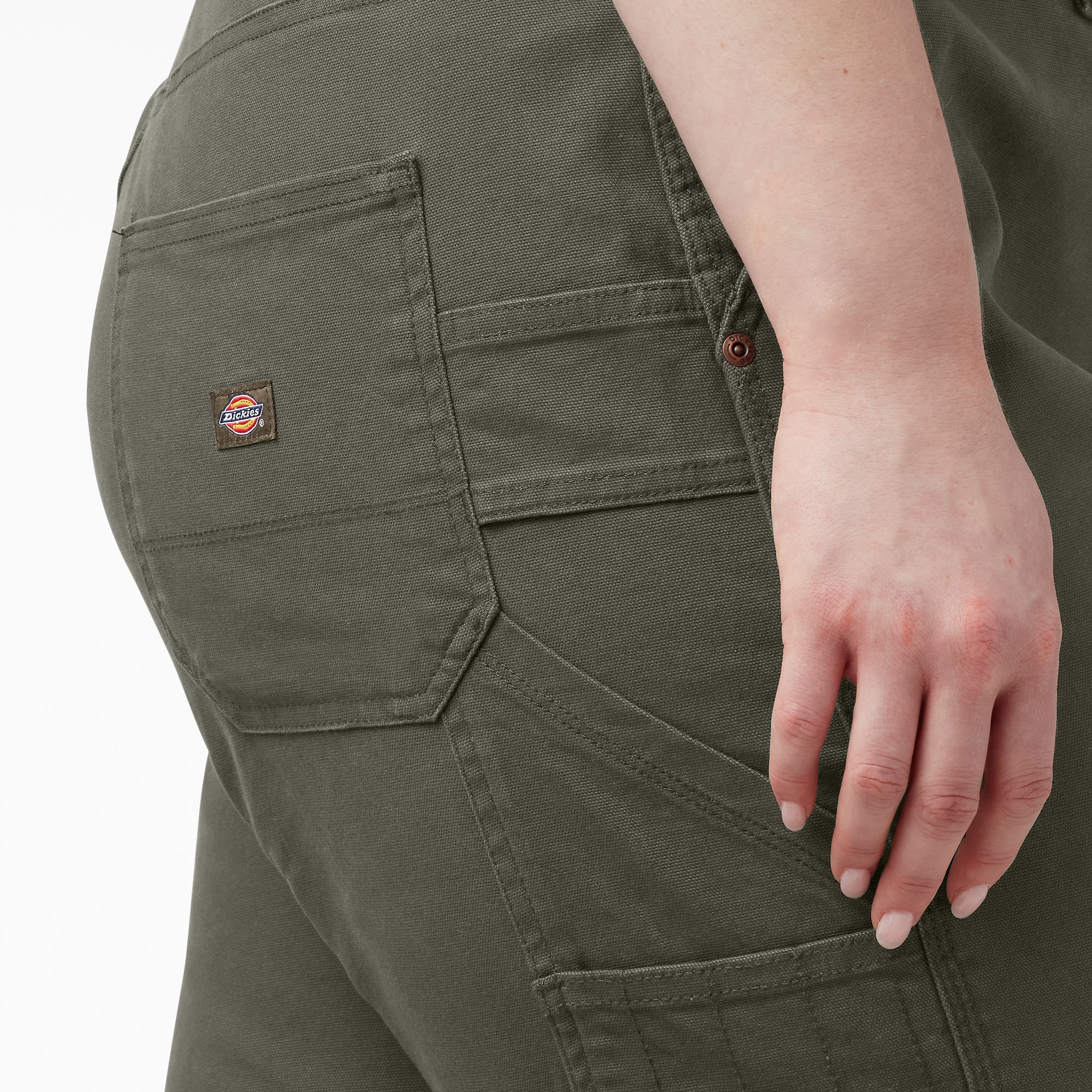 "Women's Plus FLEX Relaxed Straight Fit Duck Carpenter Pants"