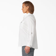 "Women's Plus Long Sleeve Roll-Tab Work Shirt"
