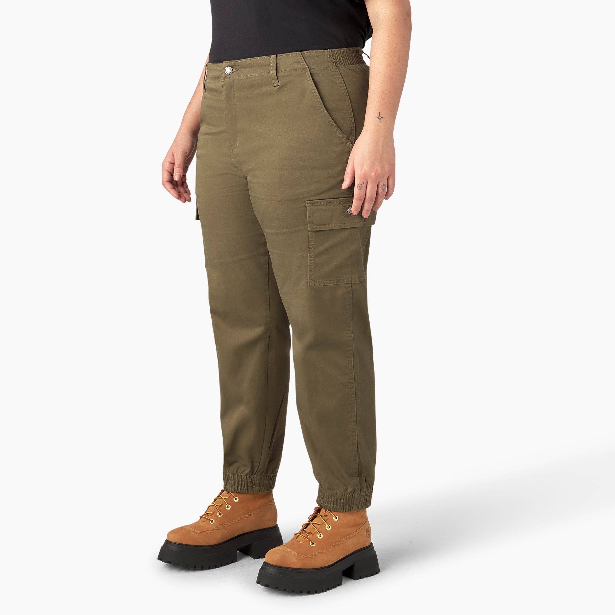 "Women's Plus High Rise Fit Cargo Pants"
