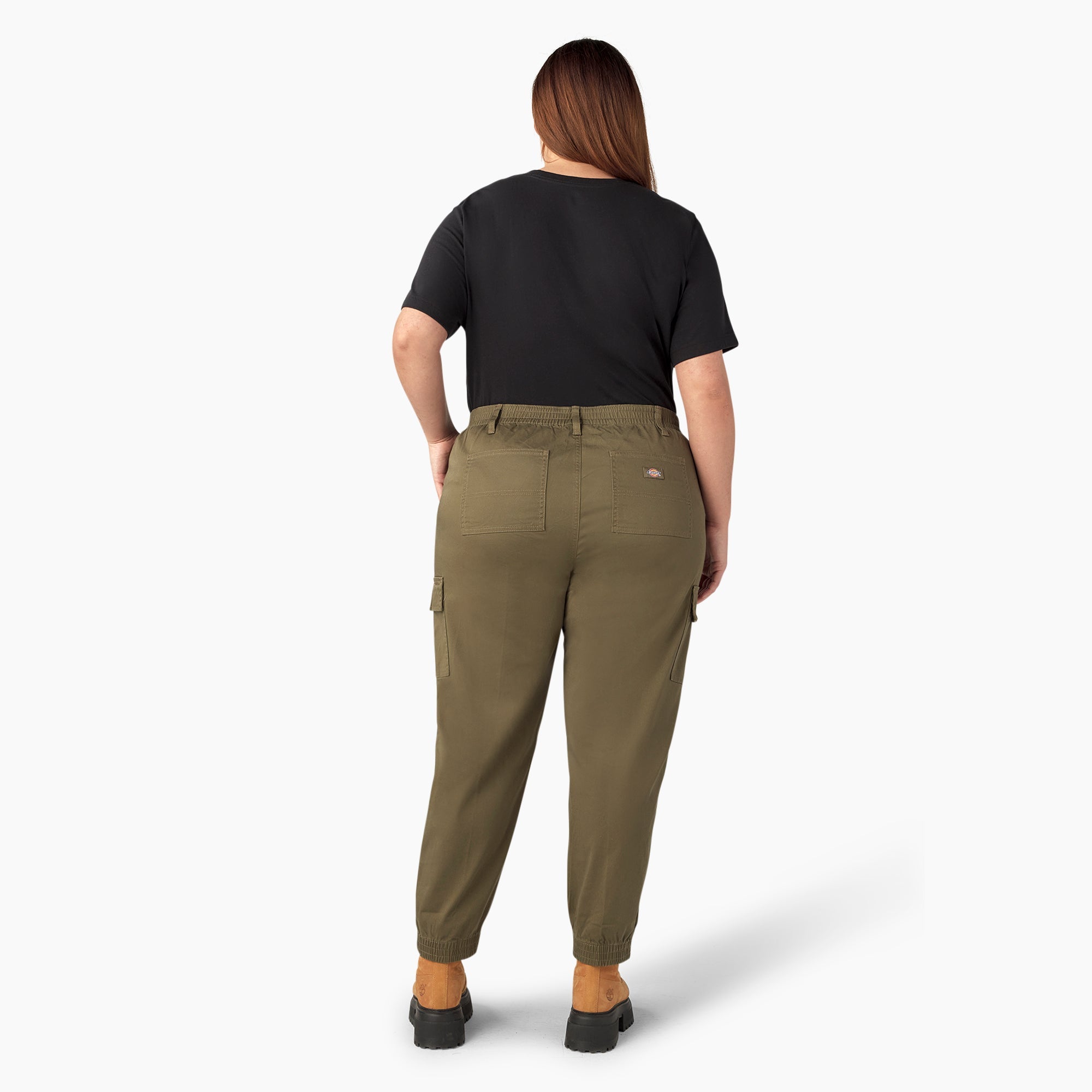 "Women's Plus High Rise Fit Cargo Pants"