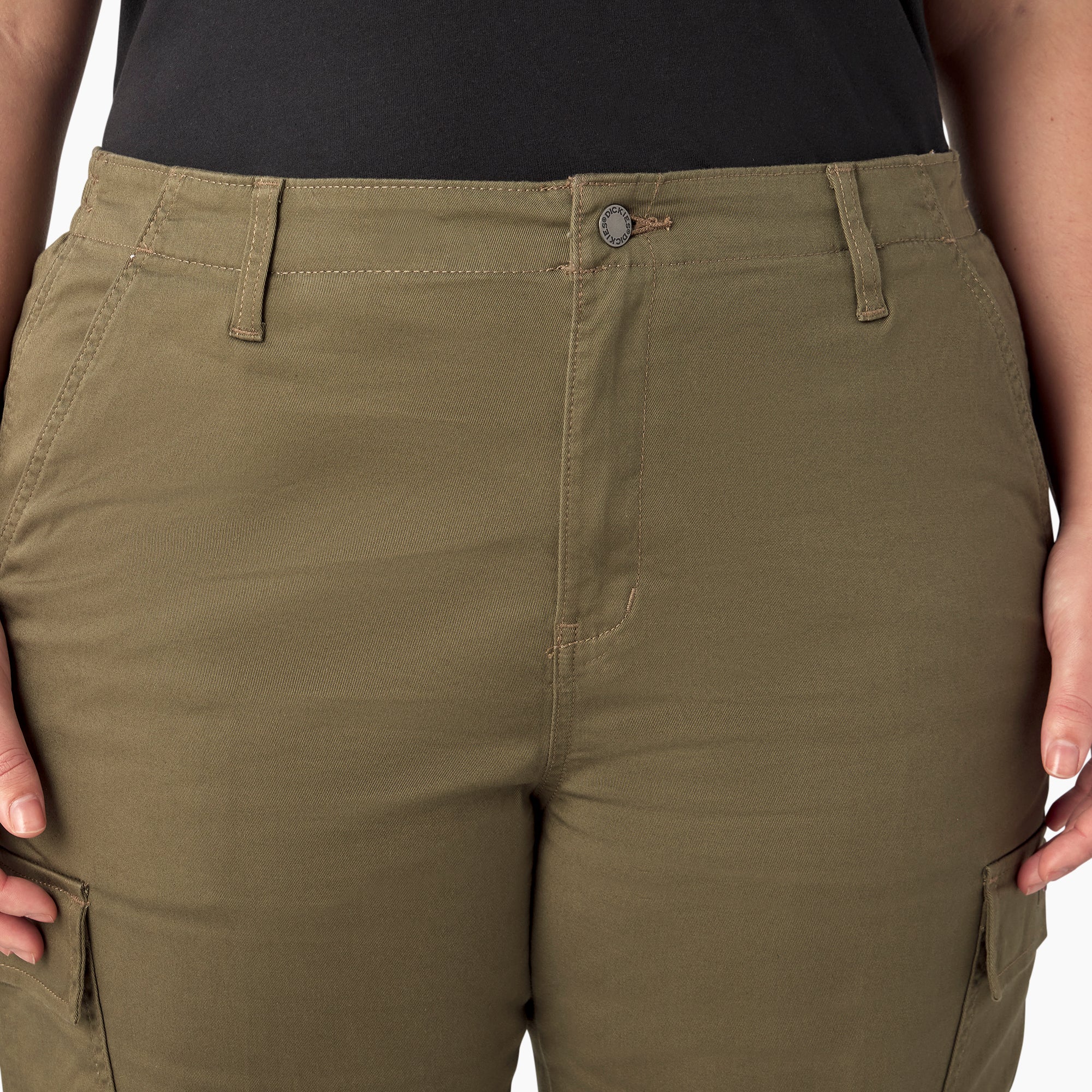 "Women's Plus High Rise Fit Cargo Pants"