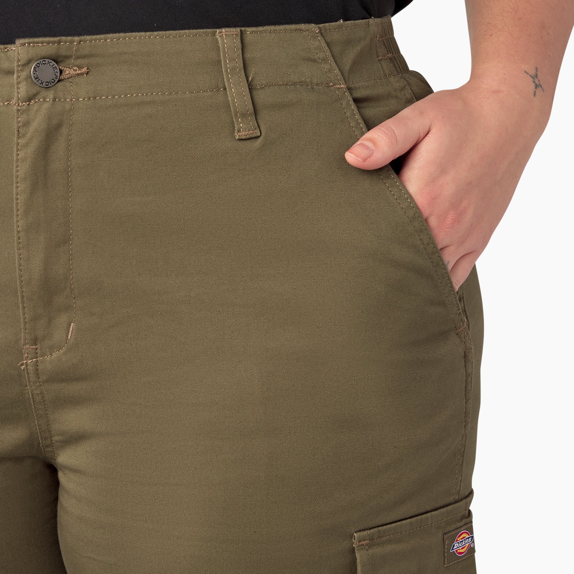 "Women's Plus High Rise Fit Cargo Pants"