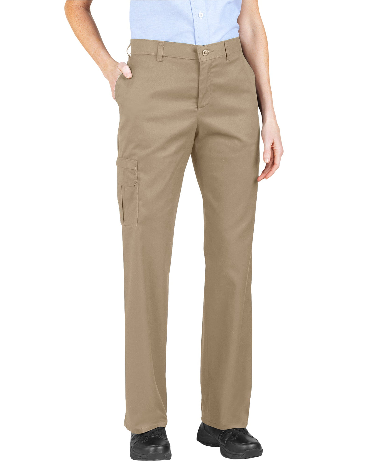 "Women's Premium Relaxed Straight Cargo Pants (Plus)"