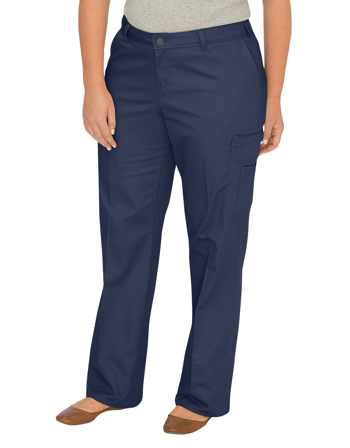 "Women's Plus Relaxed Fit Straight Leg Cargo Pants"