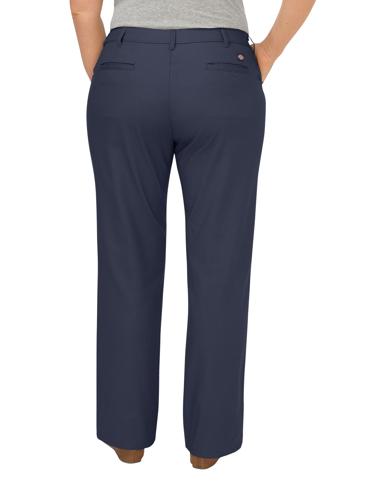 "Women's Premium Curvy Fit Straight Leg Flat Front Pants (Plus)"