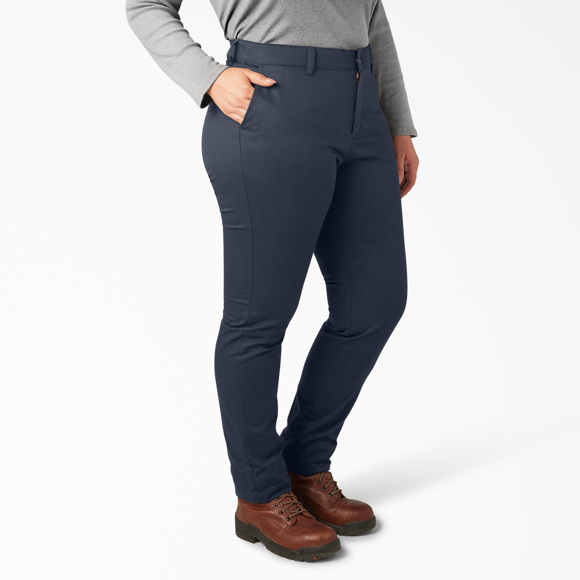 "Women's Plus Mid Rise Skinny Leg Pants"