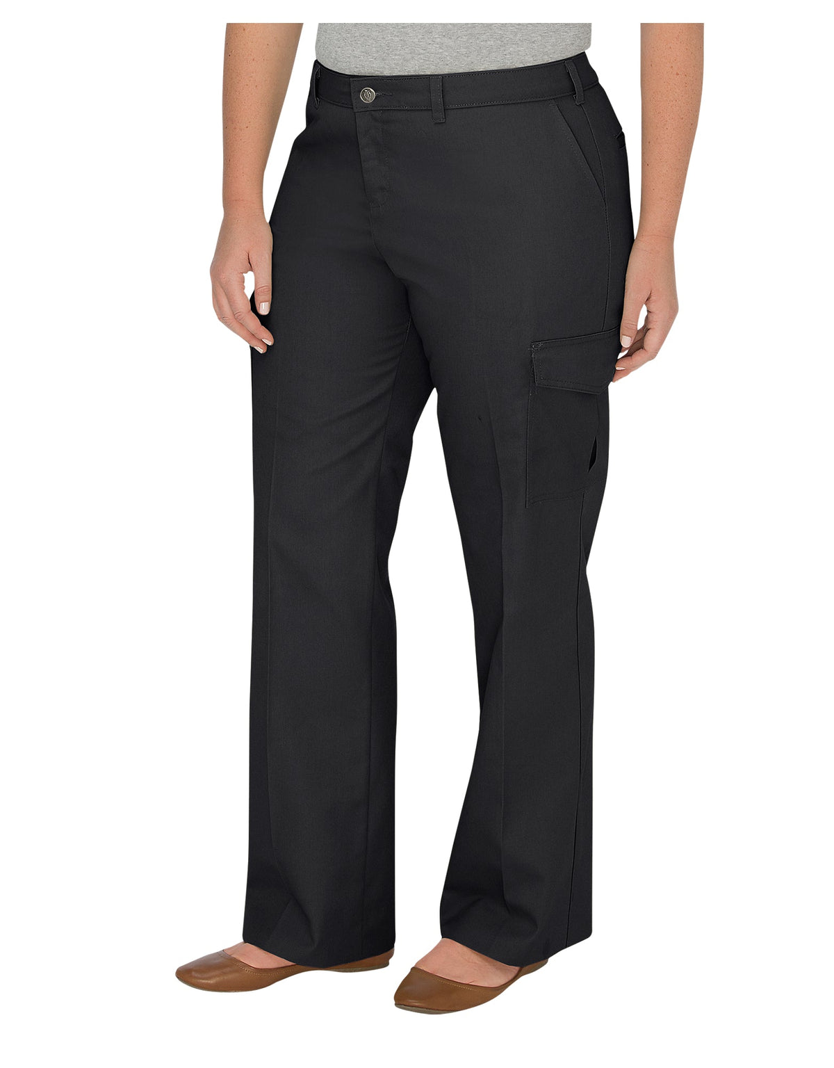 "Women's Plus Relaxed Straight Server Cargo Pants"