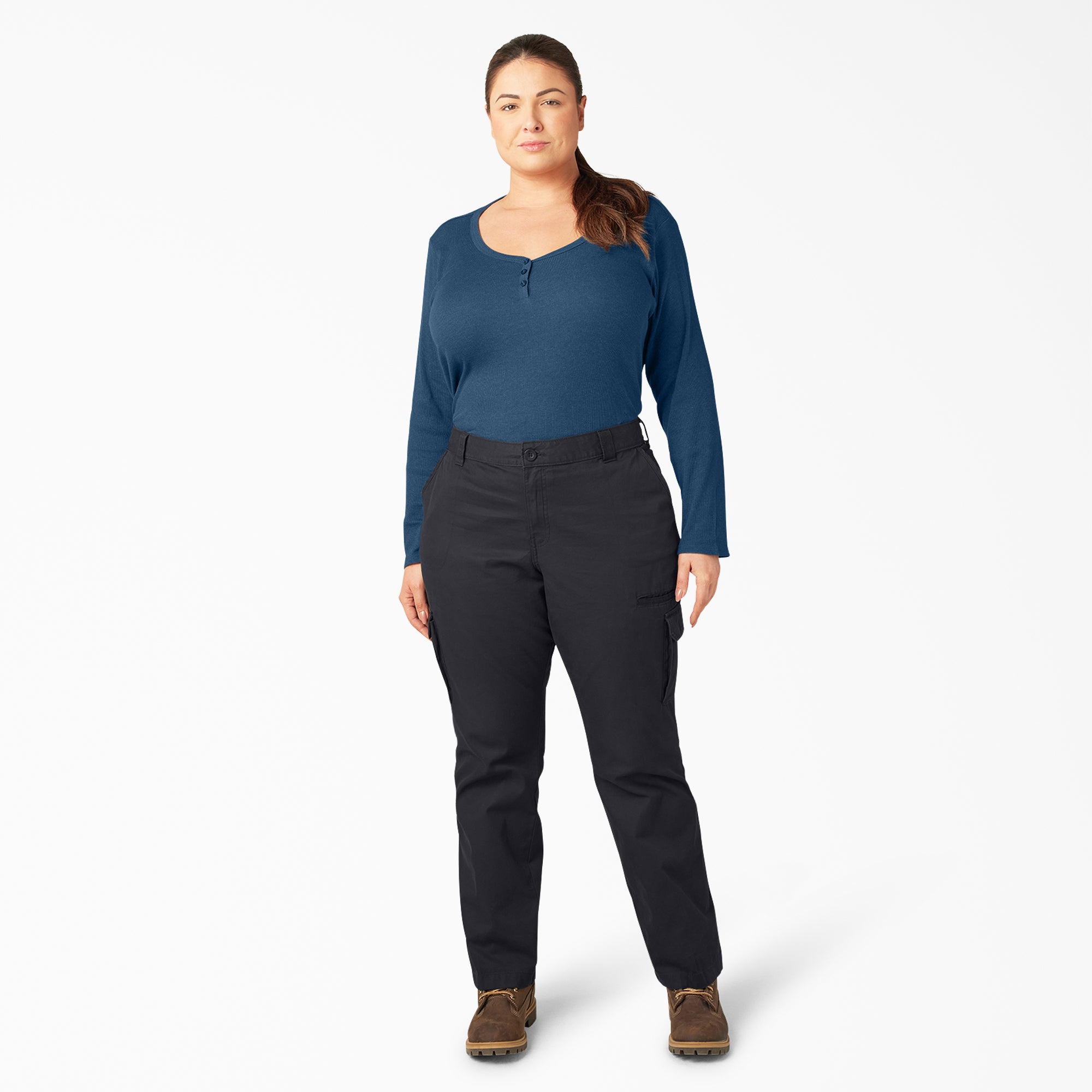 "Women's Plus Relaxed Fit Cargo Pants"