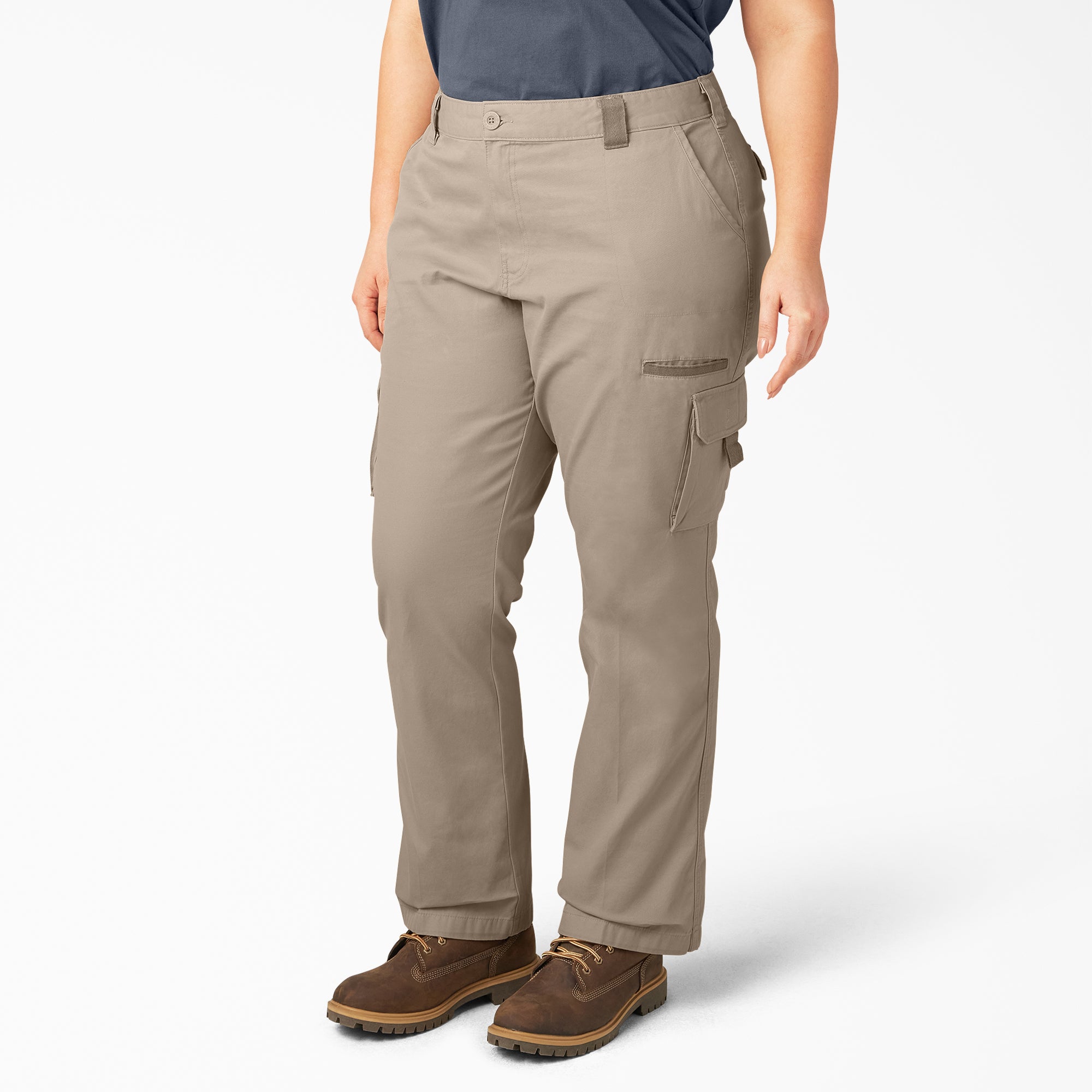 "Women's Plus Relaxed Fit Cargo Pants"