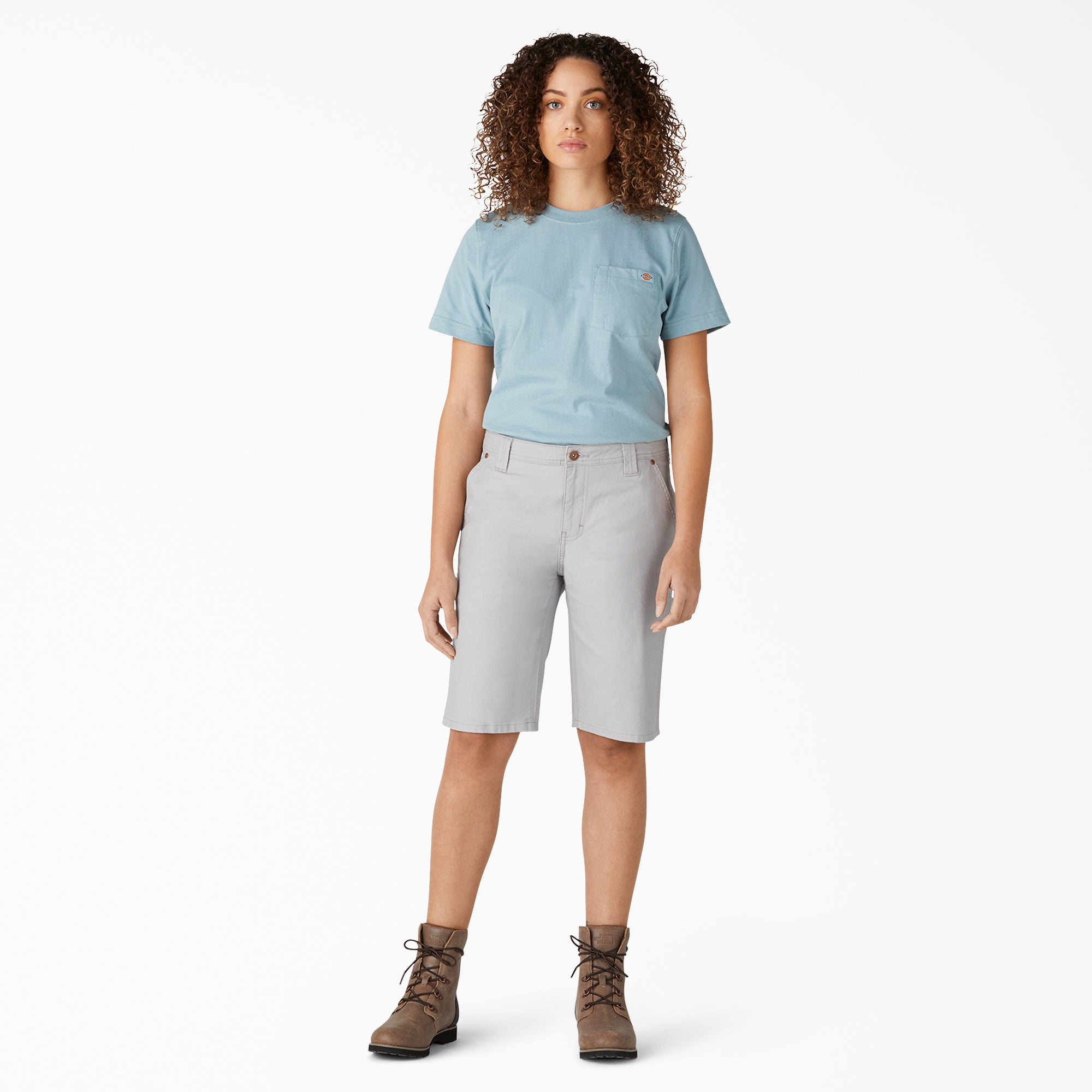 "Women's Relaxed Fit Duck Carpenter Shorts, 11"""