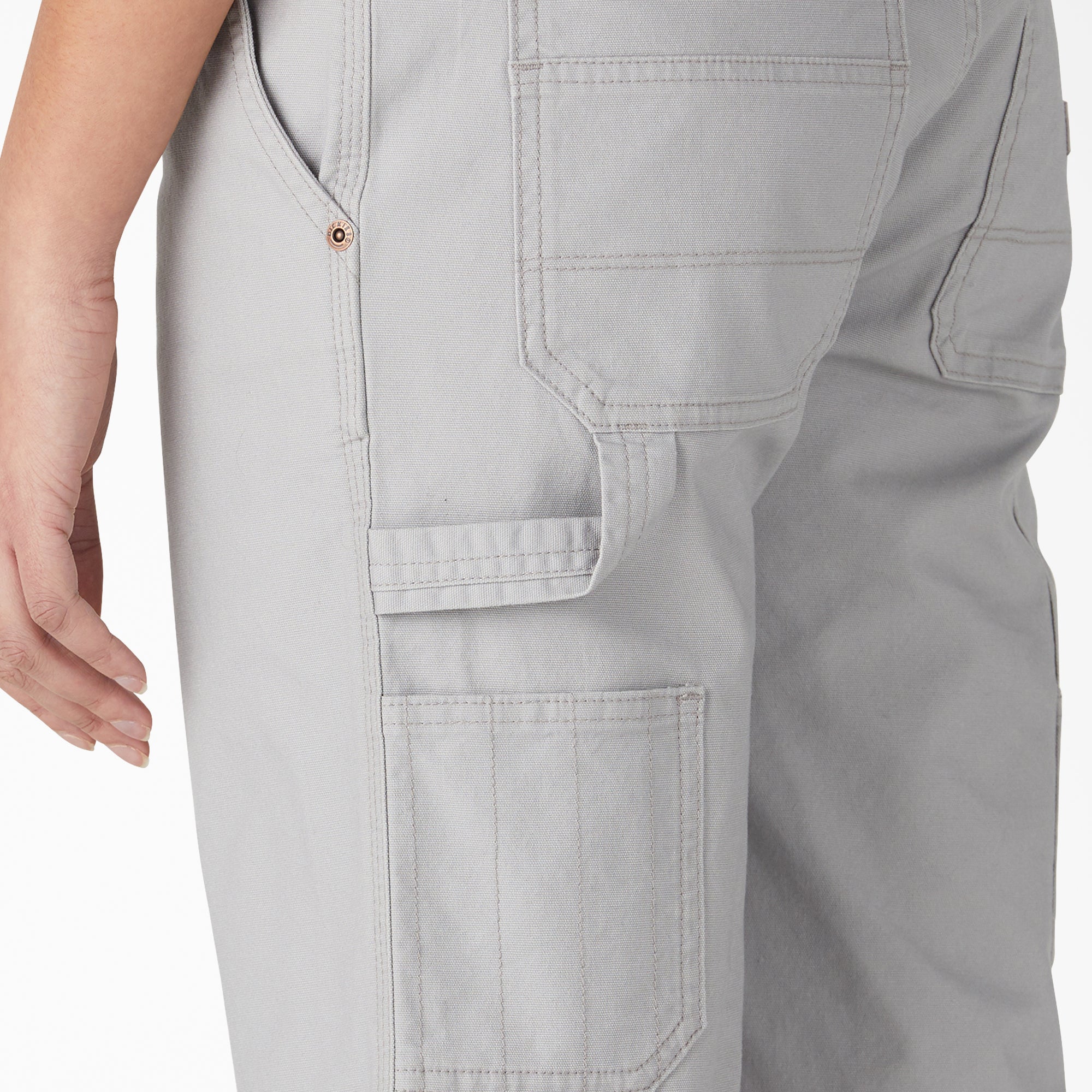"Women's Relaxed Fit Duck Carpenter Shorts, 11"""
