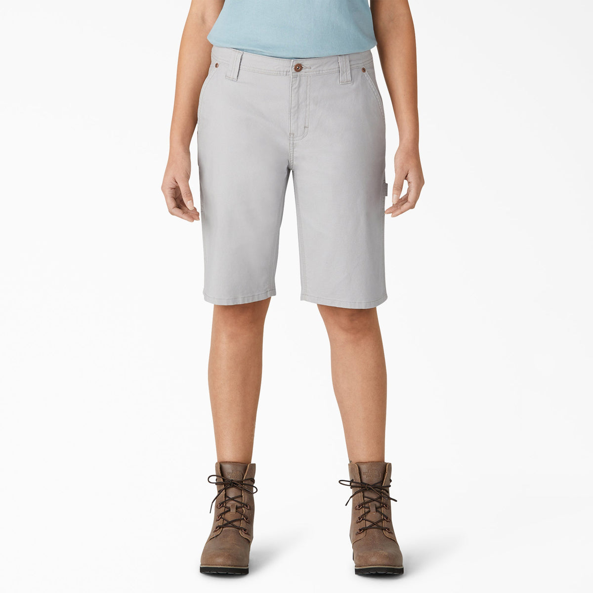 "Women's Relaxed Fit Duck Carpenter Shorts, 11"""