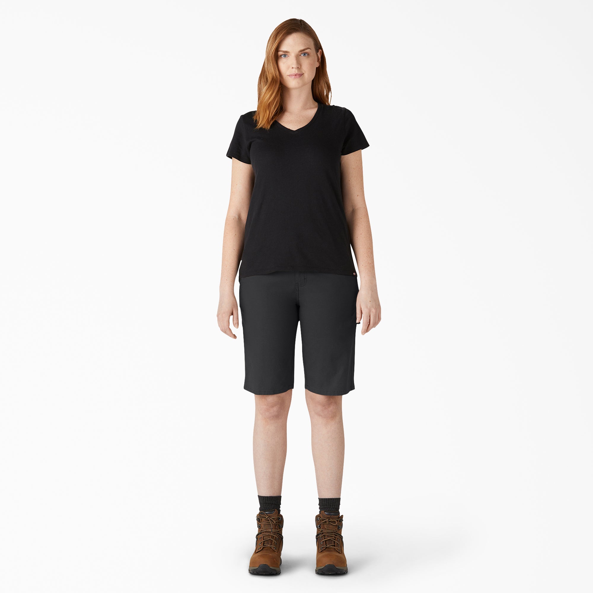 "Women's Relaxed Fit Duck Carpenter Shorts, 11"""