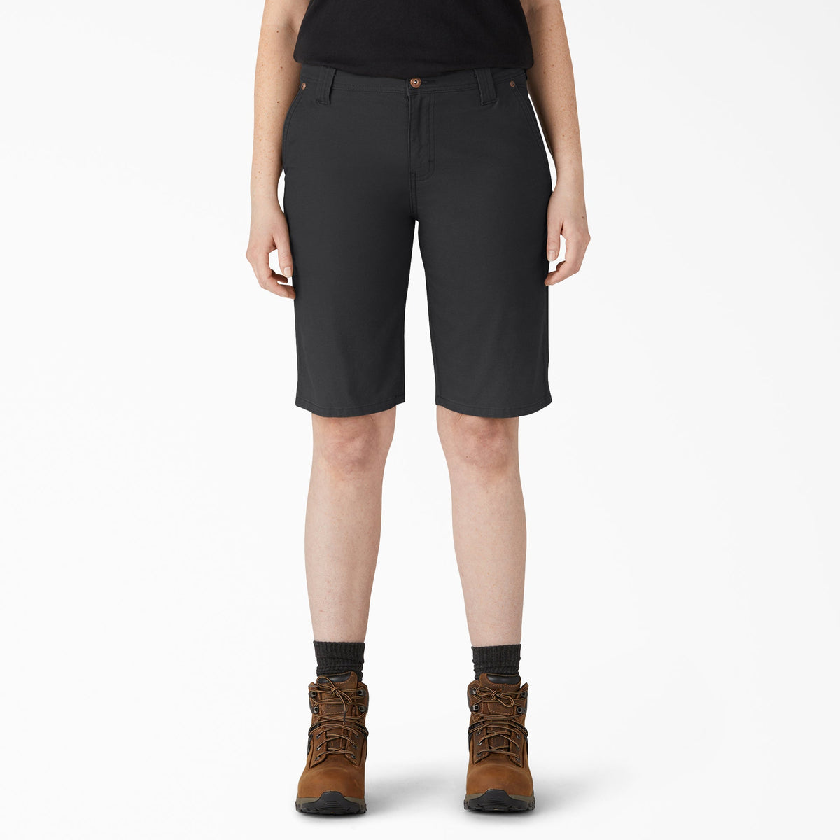 "Women's Relaxed Fit Duck Carpenter Shorts, 11"""