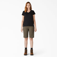 "Women's Relaxed Fit Duck Carpenter Shorts, 11"""