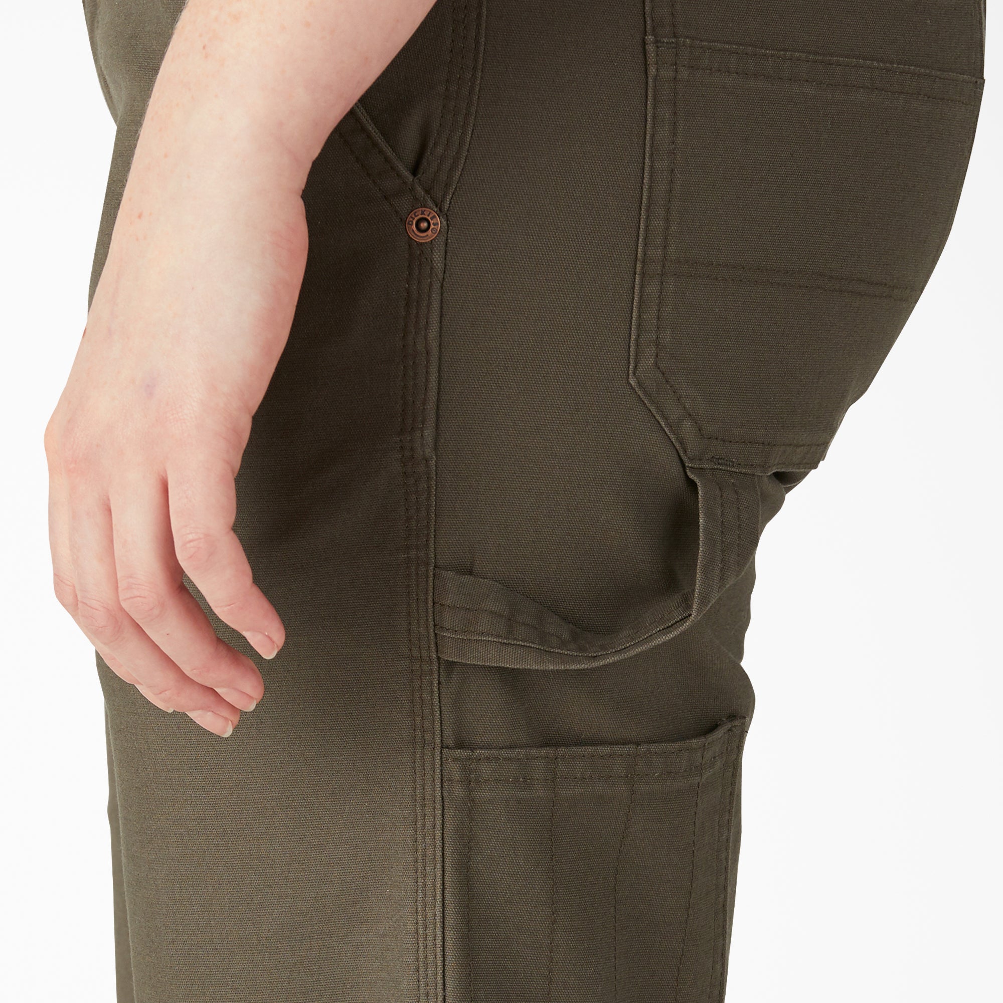 "Women's Relaxed Fit Duck Carpenter Shorts, 11"""